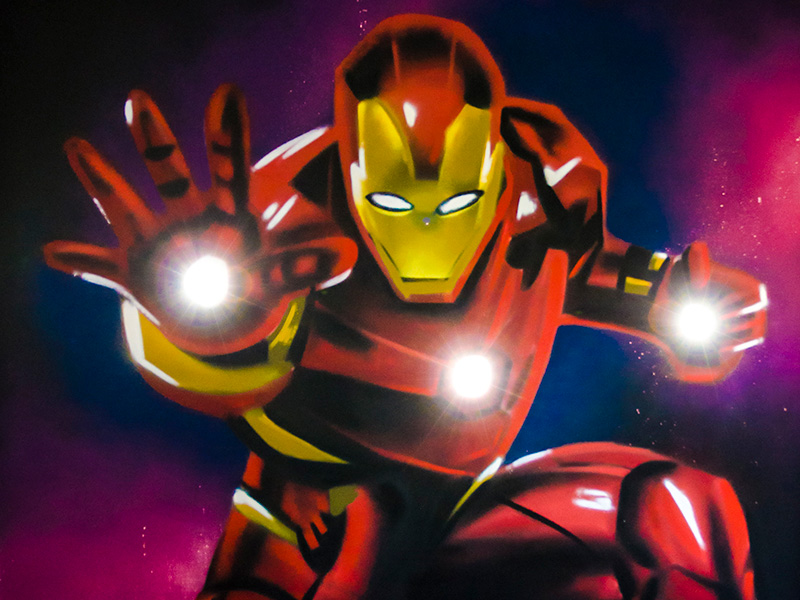 dcoration chambre Iron Man