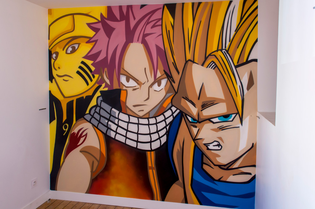 décoration chambre manga