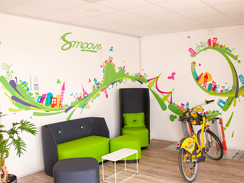 fresque accueil entreprise