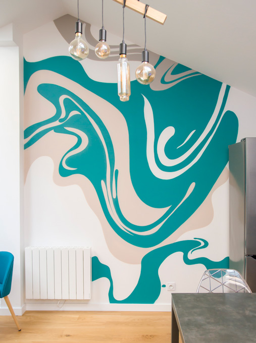 fresque décoration abstrait