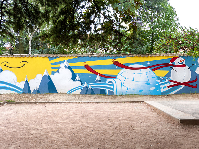 fresque cole enfants