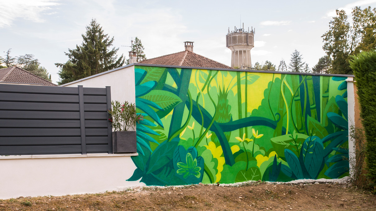 fresque jungle