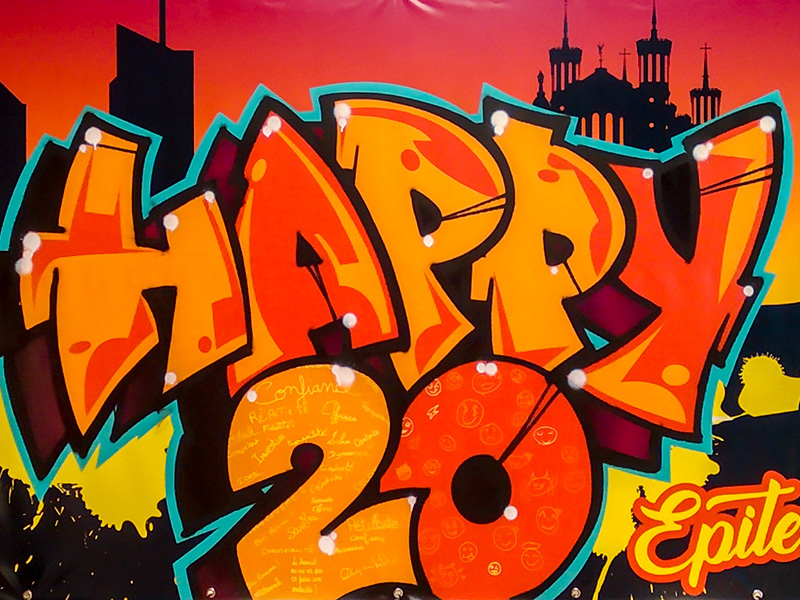 fresque participative anniversaire