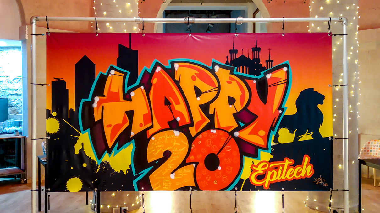 Fresque participative anniversaire