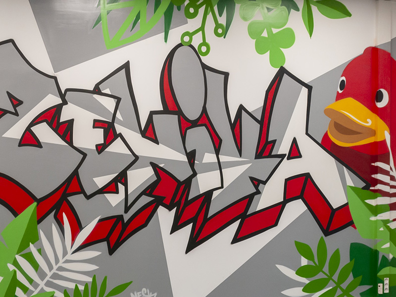 graffeur accueil entreprise