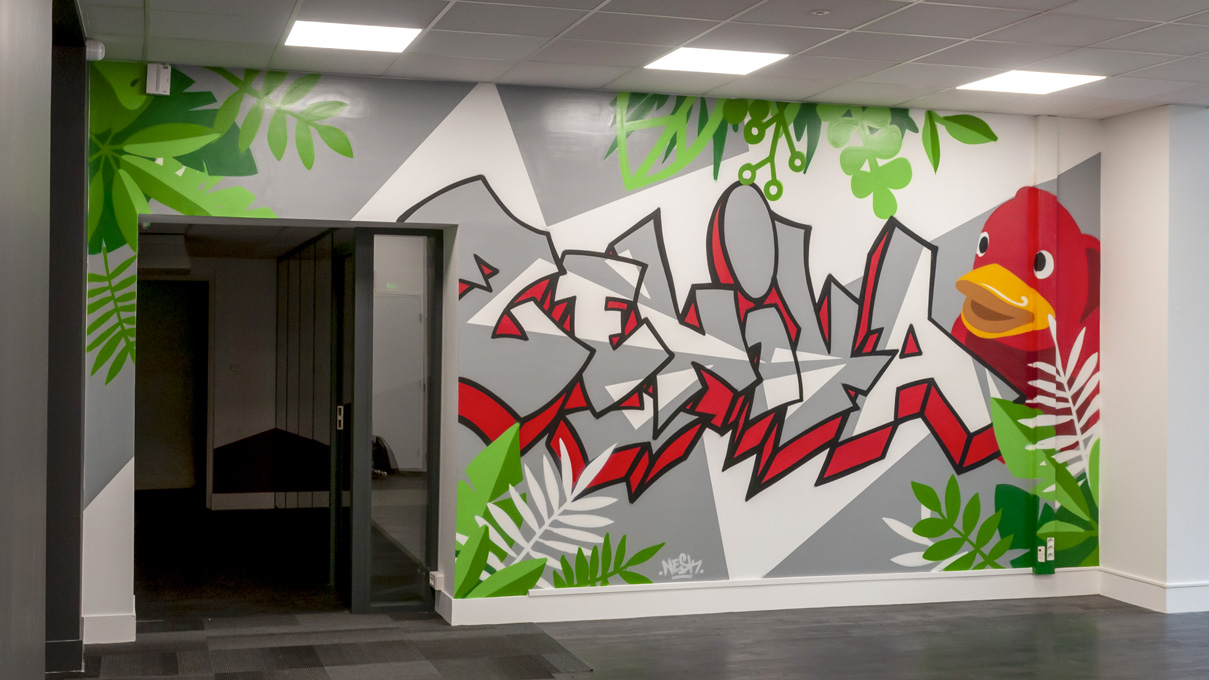 Graffeur accueil entreprise
