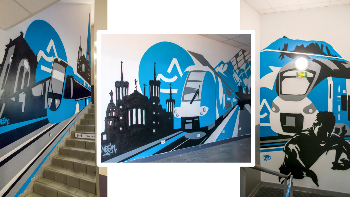 Graffiti train SNCF