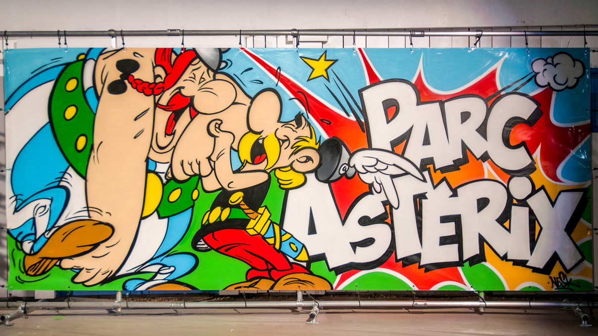 Toile événement Parc Asterix