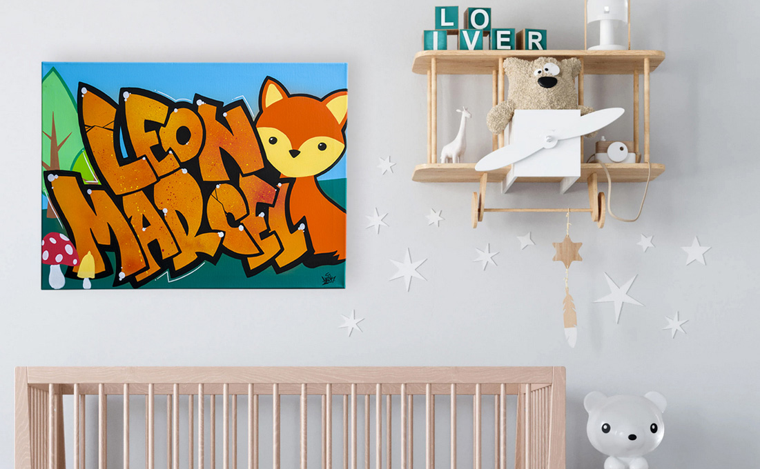 toile prénom naissance